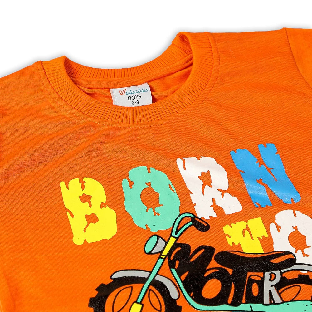 Boys Half Sleeves Suit - Orange, Boys Sets & Suits, Chase Value, Chase Value