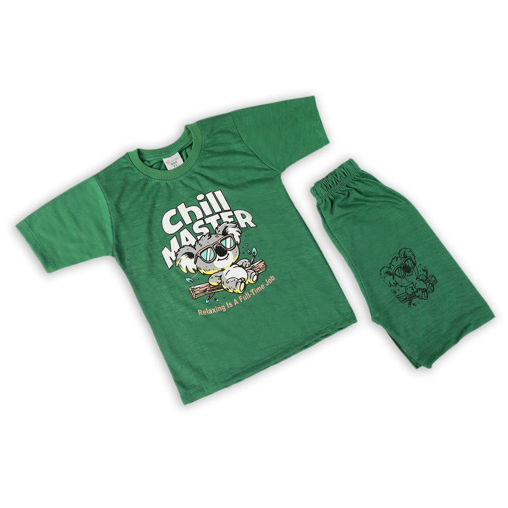 Boys Half Sleeves Suit - Green, Boys Sets & Suits, Chase Value, Chase Value