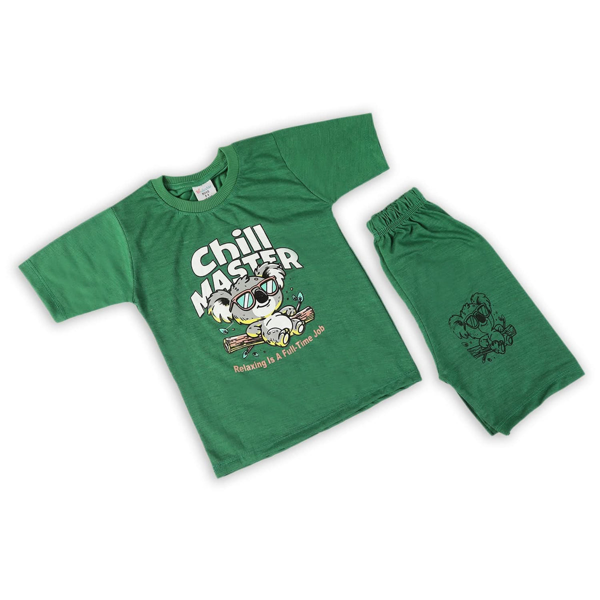 Boys Half Sleeves Suit - Green, Boys Sets & Suits, Chase Value, Chase Value