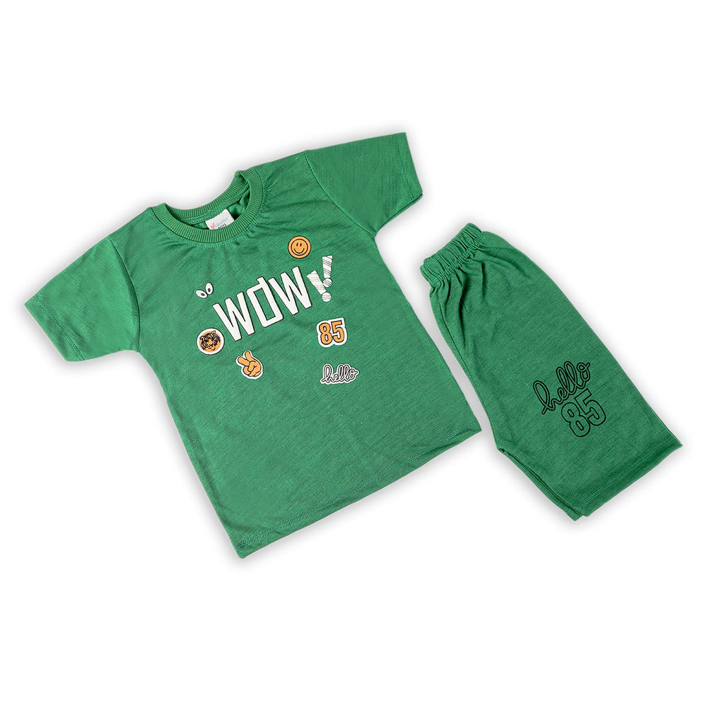 Boys Half Sleeves Suit - Green, Boys Sets & Suits, Chase Value, Chase Value