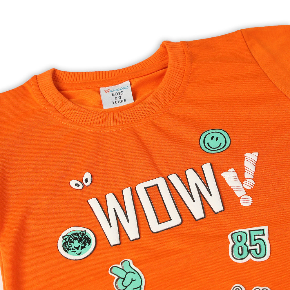 Boys Half Sleeves Suit - Orange, Boys Sets & Suits, Chase Value, Chase Value