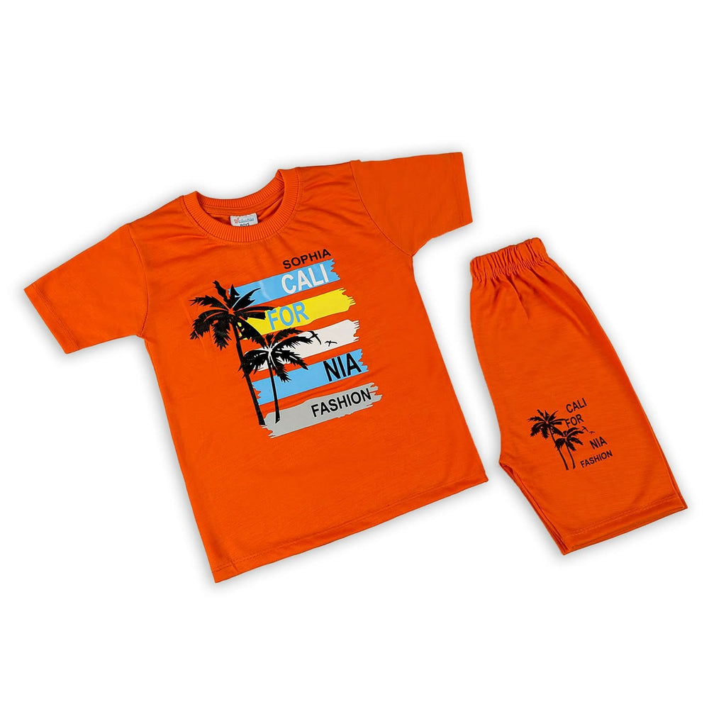 Boys Half Sleeves Suit - Orange, Boys Sets & Suits, Chase Value, Chase Value