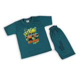 Boys Half Sleeves Suit - Steel Green, Boys Sets & Suits, Chase Value, Chase Value