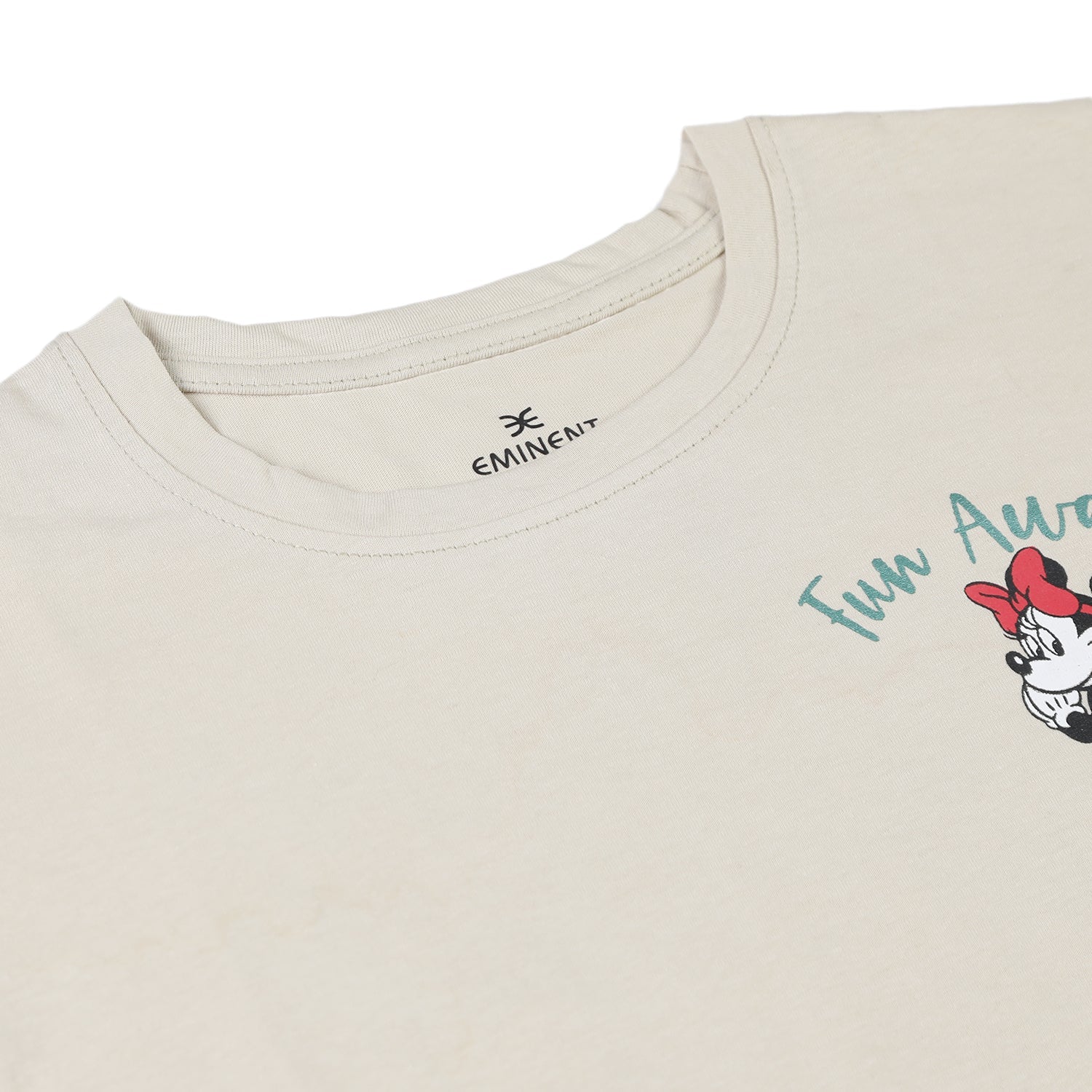 Eminent Girls Half Sleeves T-Shirt - Beige, Girls T-Shirts, Eminent, Chase Value
