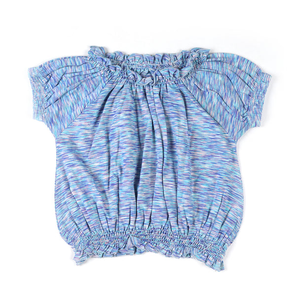 Eminent Girls Half Sleeves T-Shirt - Blue