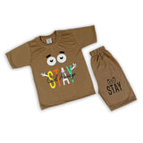 Boys Half Sleeves Suit - Beige, Boys Sets & Suits, Chase Value, Chase Value