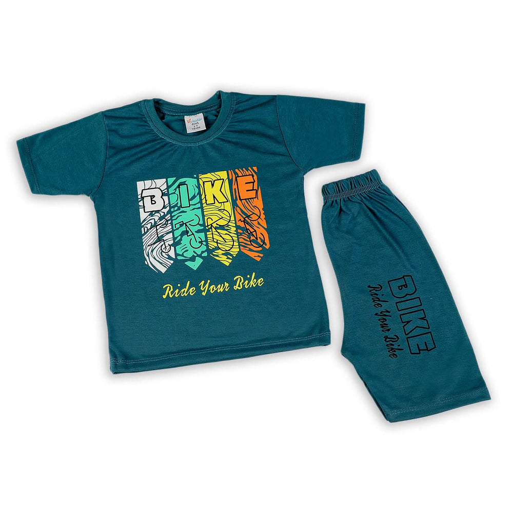 Boys Half Sleeves Suit - Steel Blue, Boys Sets & Suits, Chase Value, Chase Value