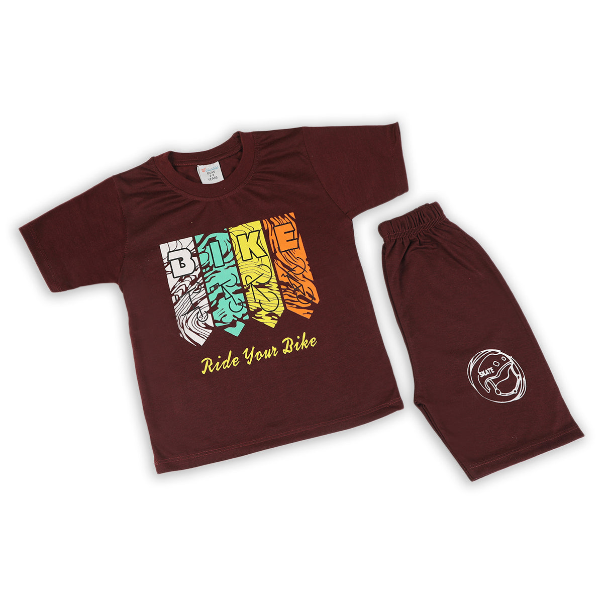 Boys Half Sleeves Suit - Maroon, Boys Sets & Suits, Chase Value, Chase Value