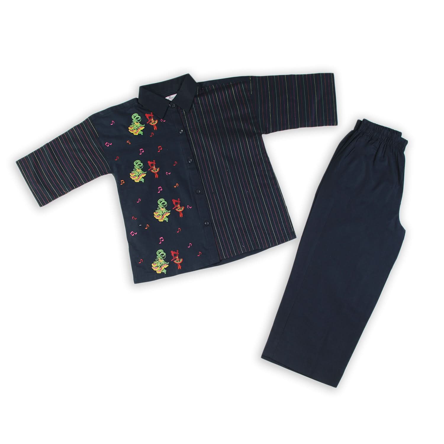 Eminent Girls Embroidered 2 Pcs Suit - Dark Blue, Girls Shalwar Kameez, Eminent, Chase Value