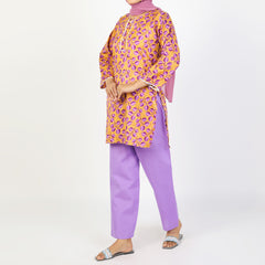 Women's Printed  2Pcs  Suit - Multi Color