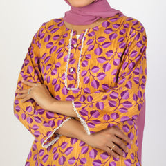 Women's Printed  2Pcs  Suit - Multi Color