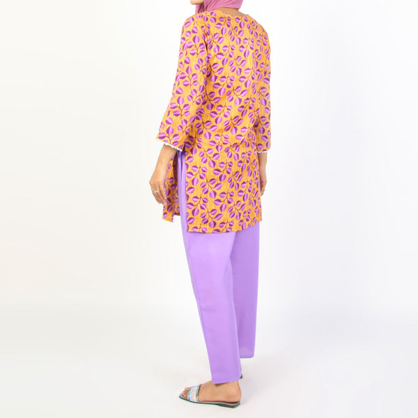 Women's Printed  2Pcs  Suit - Multi Color