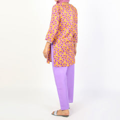 Women's Printed  2Pcs  Suit - Multi Color