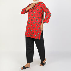 Women's Printed  2Pcs  Suit - Multi Color