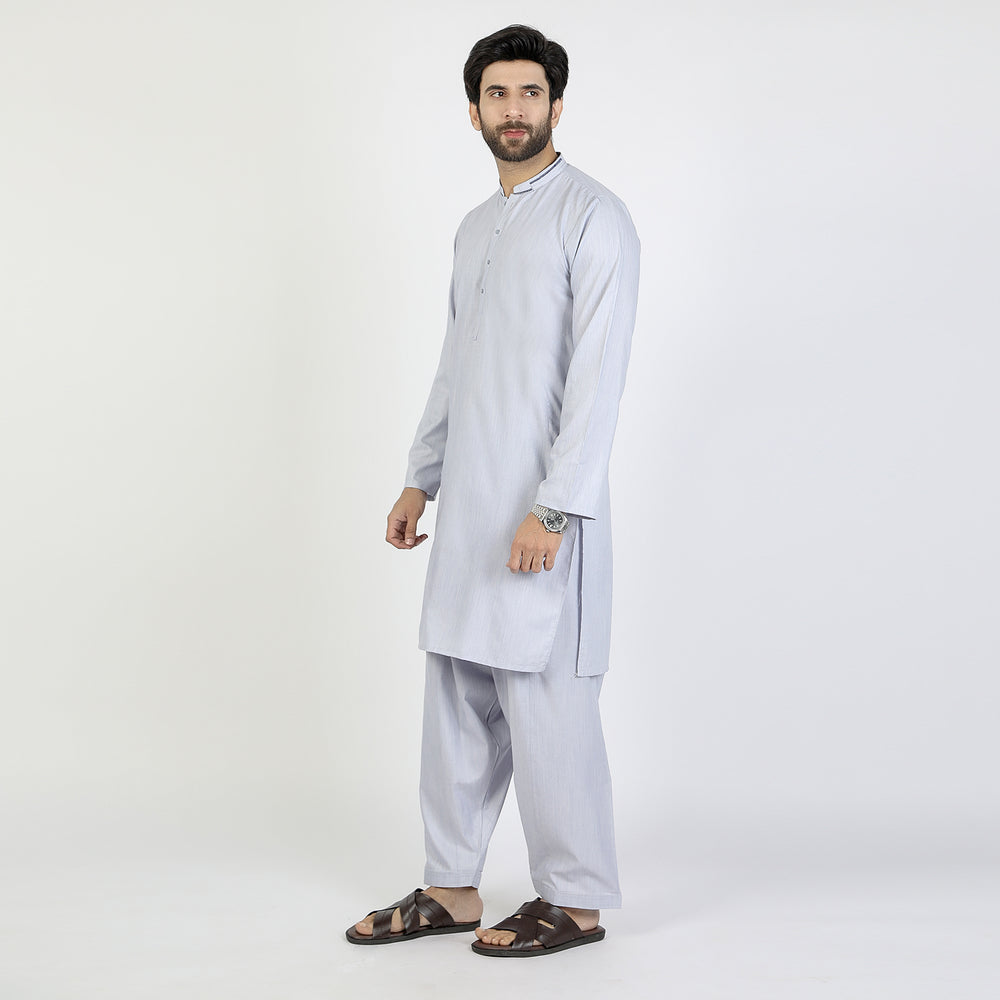 Men's Slim Fit Shalwar Suit - Blue, Men's Shalwar Kameez, Chase Value, Chase Value