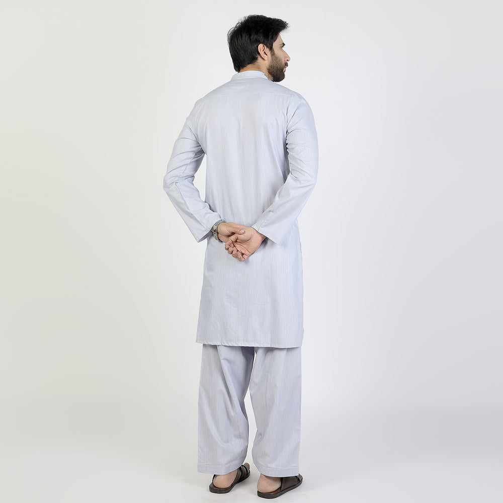 Men's Slim Fit Shalwar Suit - Blue, Men's Shalwar Kameez, Chase Value, Chase Value