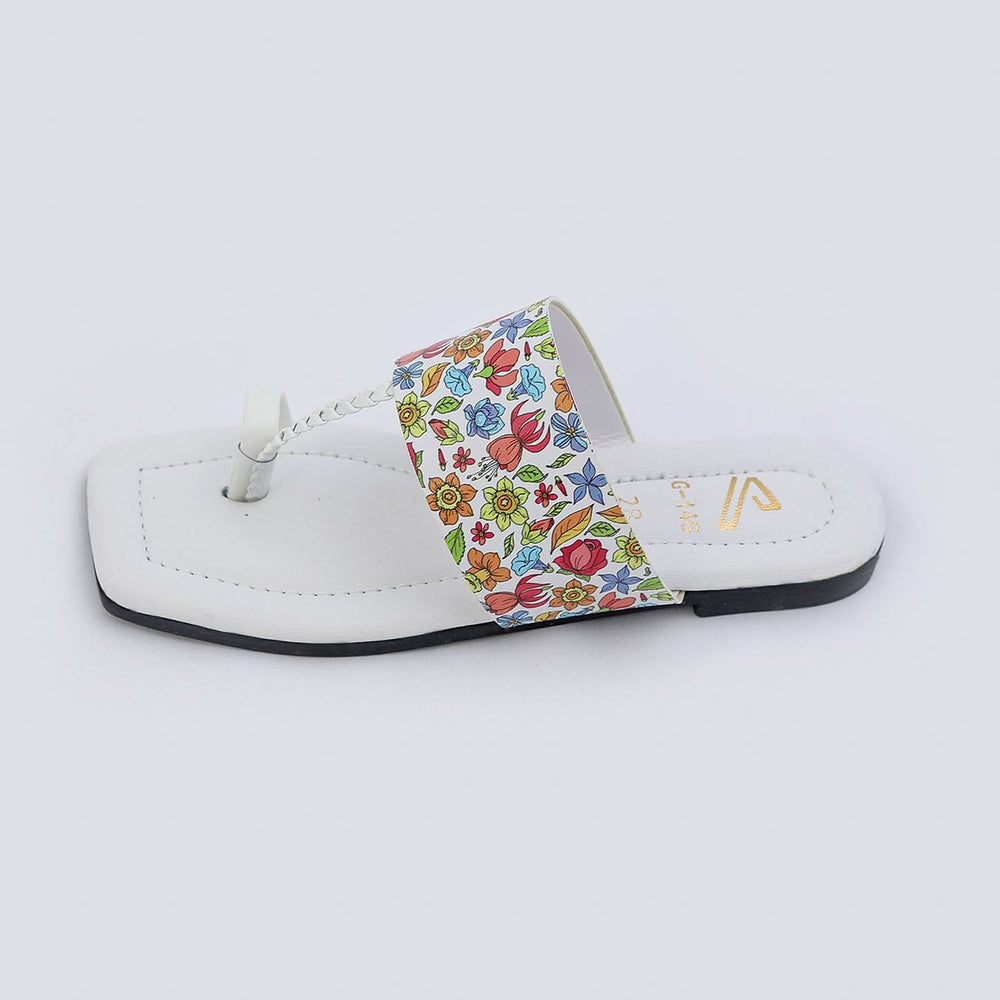 Girls Slipper - White, Girls Slippers, Chase Value, Chase Value