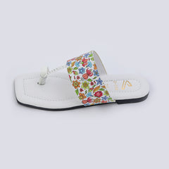 Girls Slipper - White
