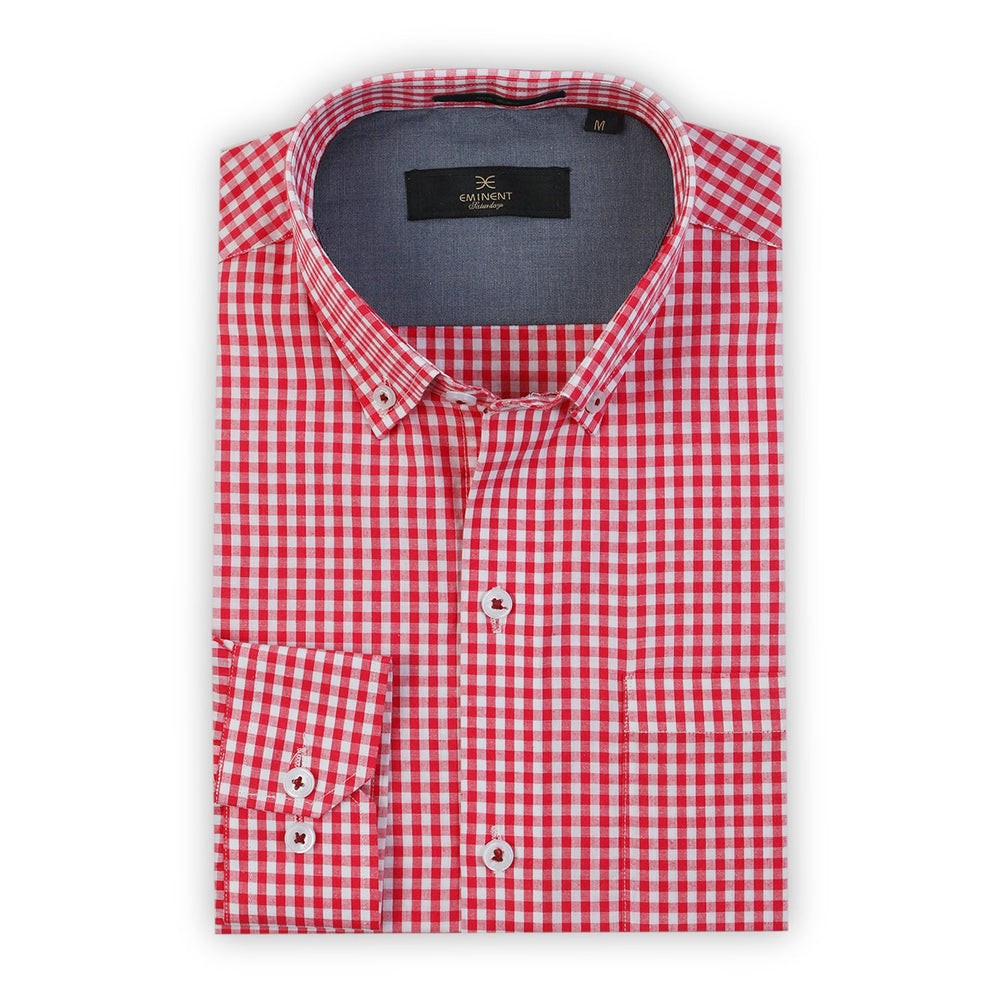 Eminent Men's Check Shirt - Red, Men's Shirts, Eminent, Chase Value