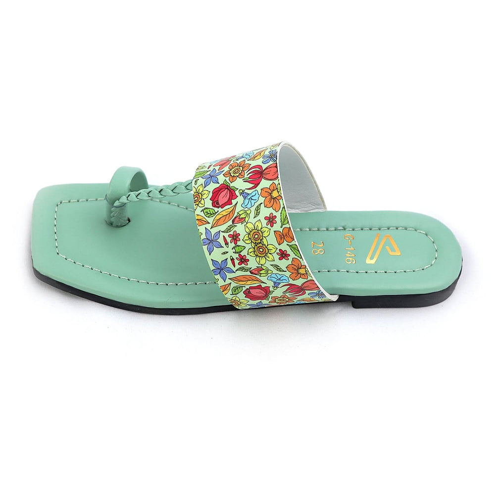 Girls Slipper - Green, Girls Slippers, Chase Value, Chase Value