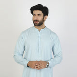 Eminent Men's Trim Fit Embrioded Shalwar Suit - Sky Blue, Men's Shalwar Kameez, Eminent, Chase Value