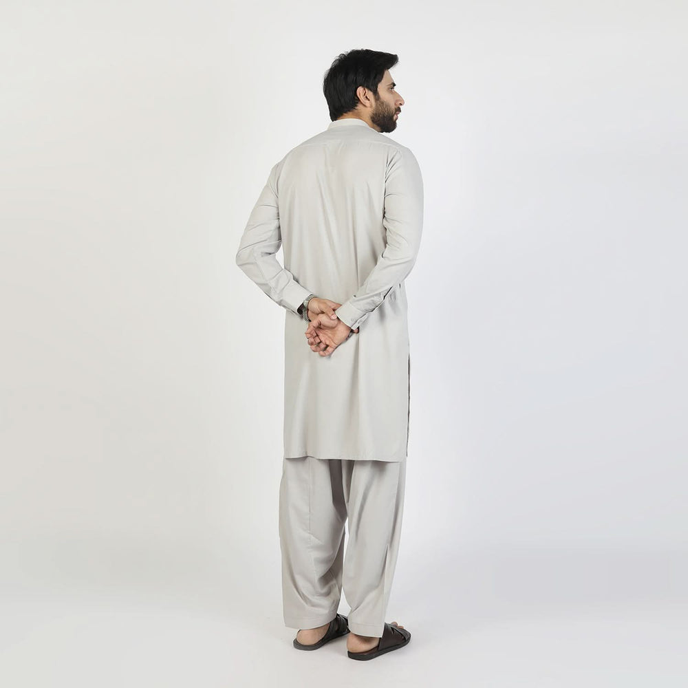 Eminent Men's Embroidered Shalwar Suit - Grey, Men's Shalwar Kameez, Eminent, Chase Value