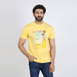 Eminent Men's Half Sleeves T-Shirt - Yellow, Men's T-Shirts & Polos, Eminent, Chase Value