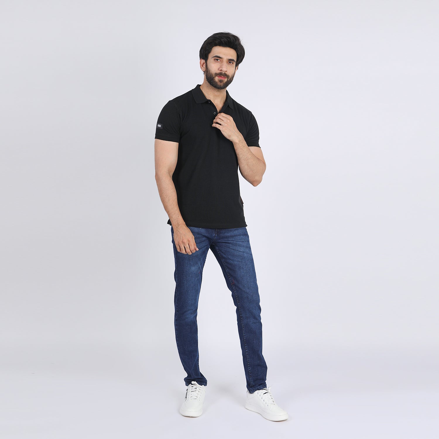 Eminent Men's Half Sleeves Polo T-Shirt - Black, Men's T-Shirts & Polos, Eminent, Chase Value