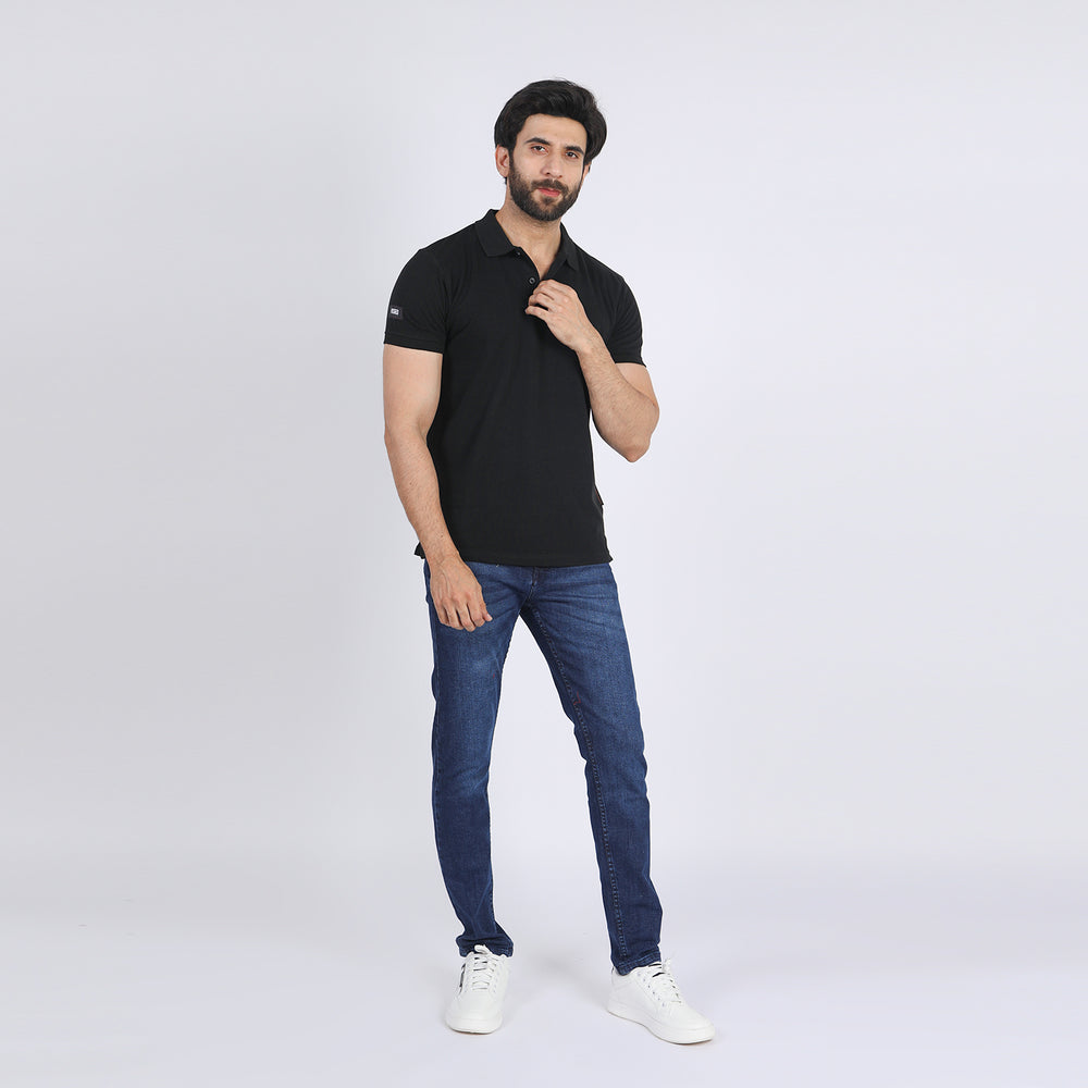 Eminent Men's Half Sleeves Polo T-Shirt - Black, Men's T-Shirts & Polos, Eminent, Chase Value