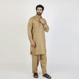 Eminent Men's Kameez Shalwar Plain Suit - Khaki, Men's Shalwar Kameez, Eminent, Chase Value