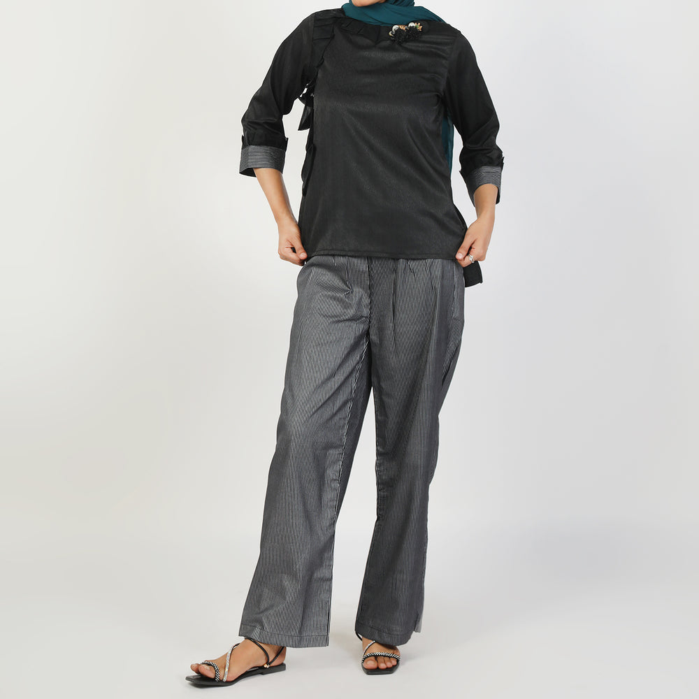 Eminent Women's Silk Co-Ord Suit - Black, Women Co-Ord Set, Eminent, Chase Value