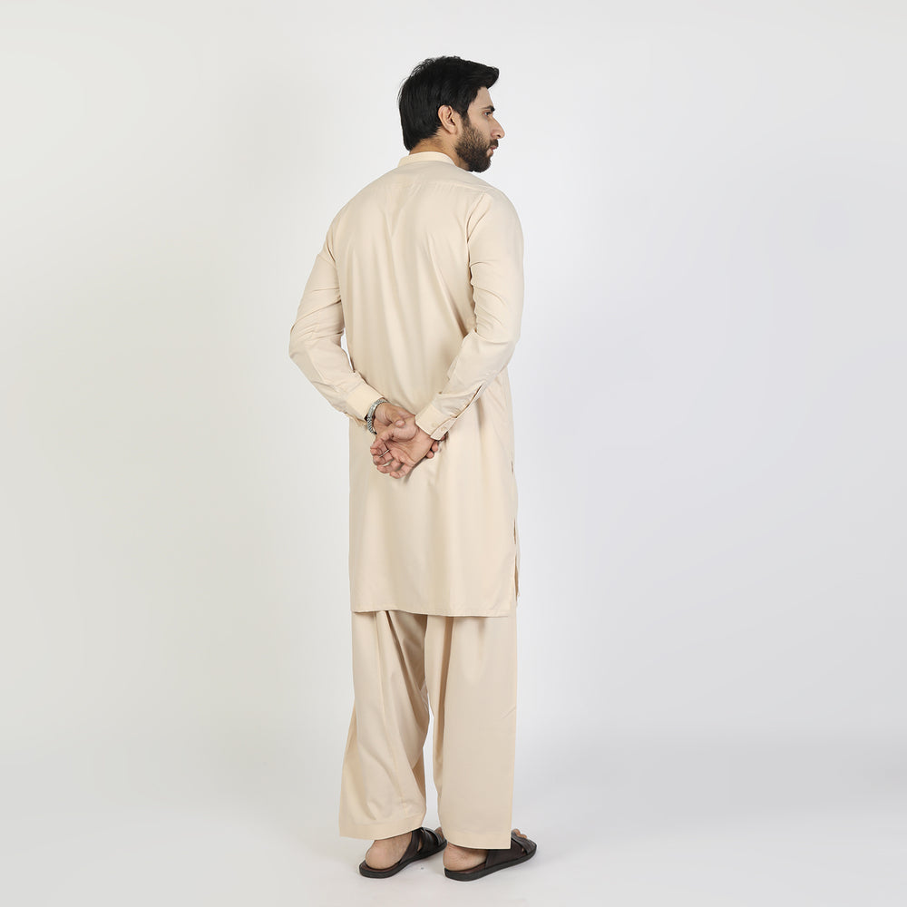 Eminent Men's Embroidered Shalwar Suit - Cream, Men's Shalwar Kameez, Eminent, Chase Value