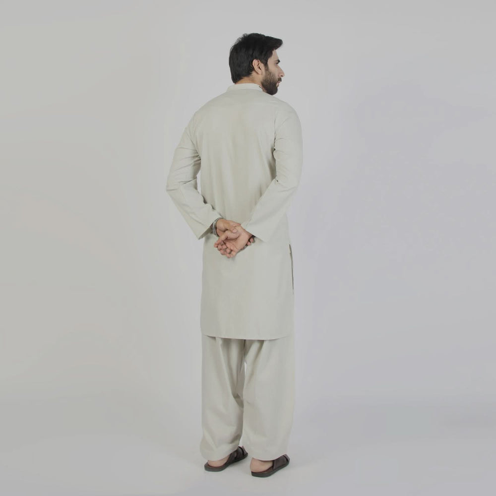 Men's Slim Fit Shalwar Suit - Pista, Men's Shalwar Kameez, Chase Value, Chase Value