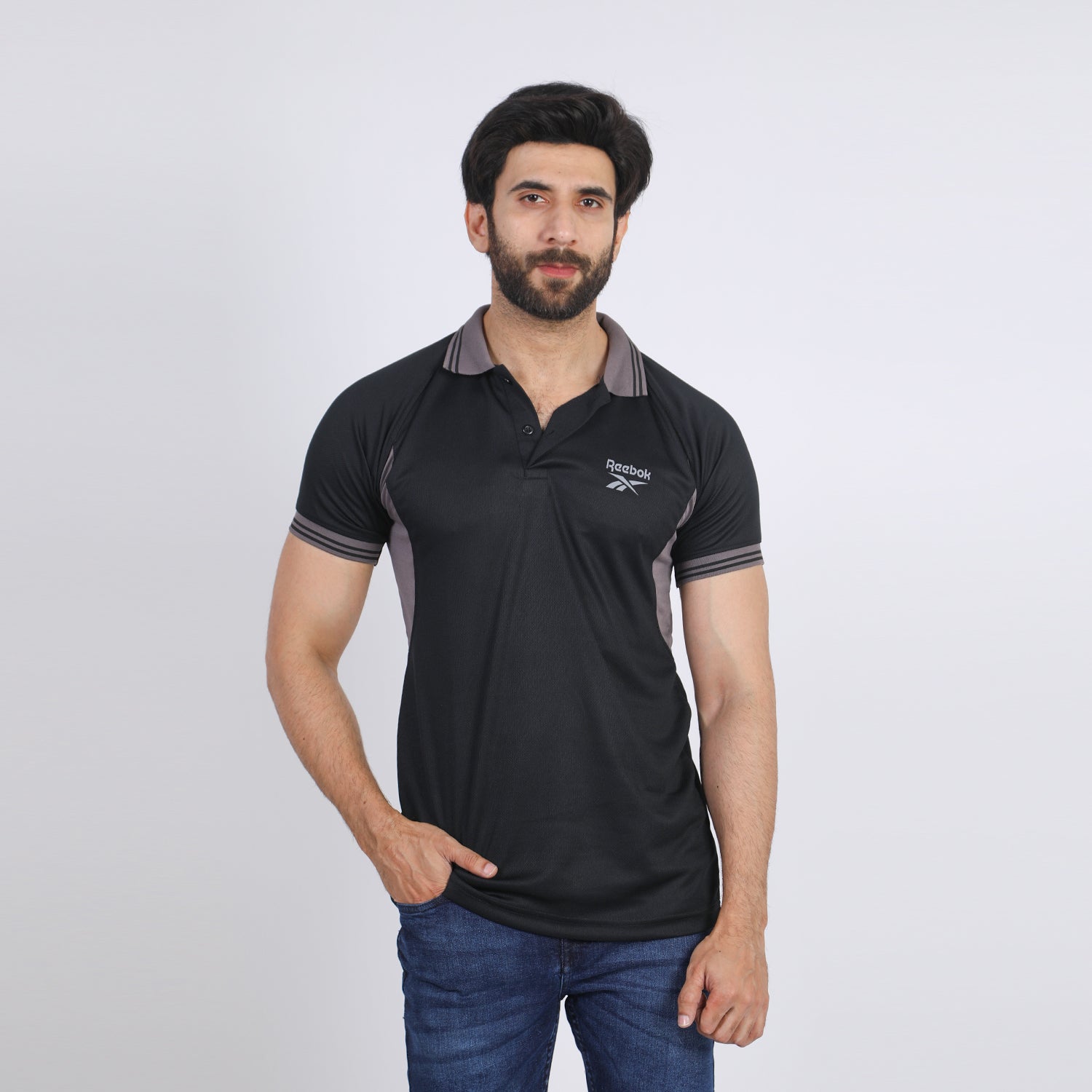 Men's Half Sleeves Polo T-Shirt - Black, Men's T-Shirts & Polos, Chase Value, Chase Value