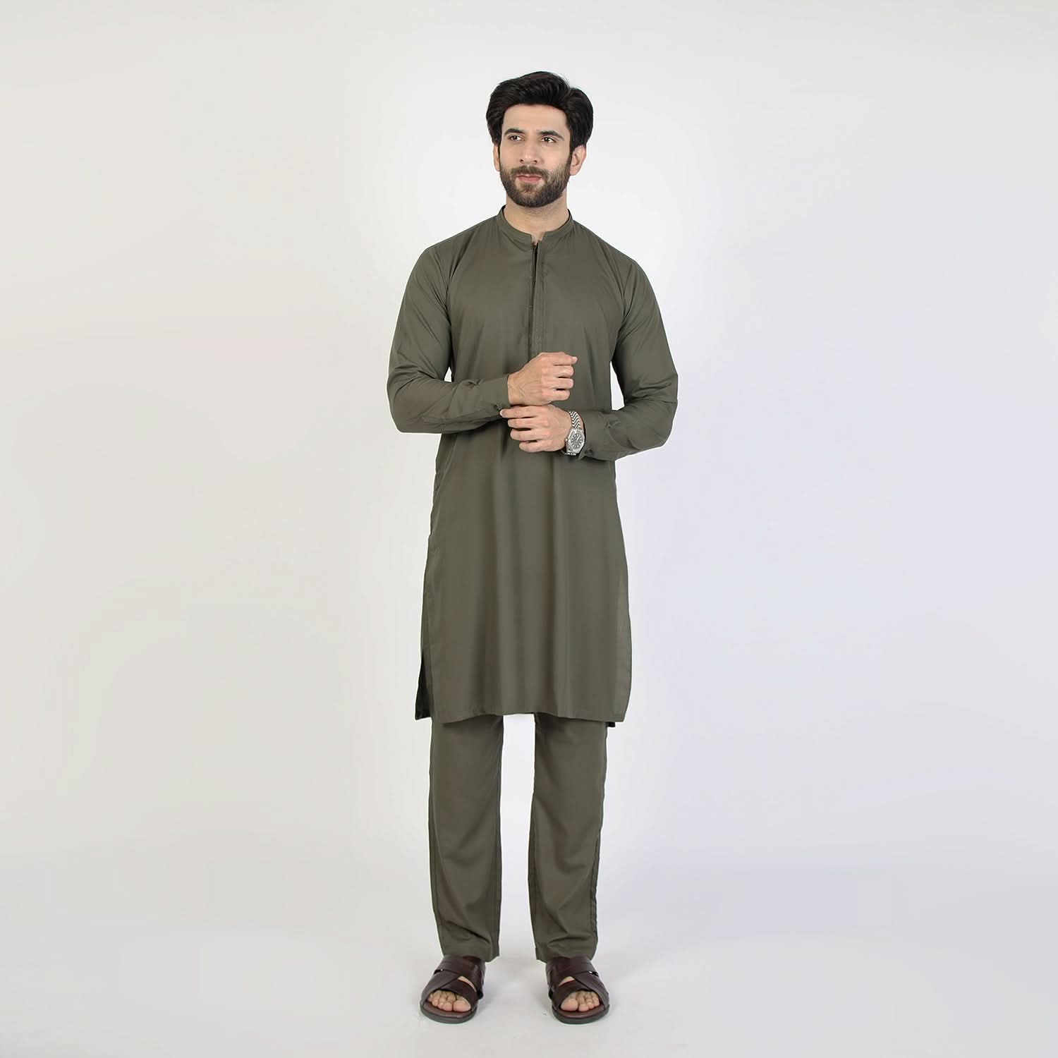 Eminent Men's Kurta Pajama Fancy Suit - Green, Men's Shalwar Kameez, Eminent, Chase Value