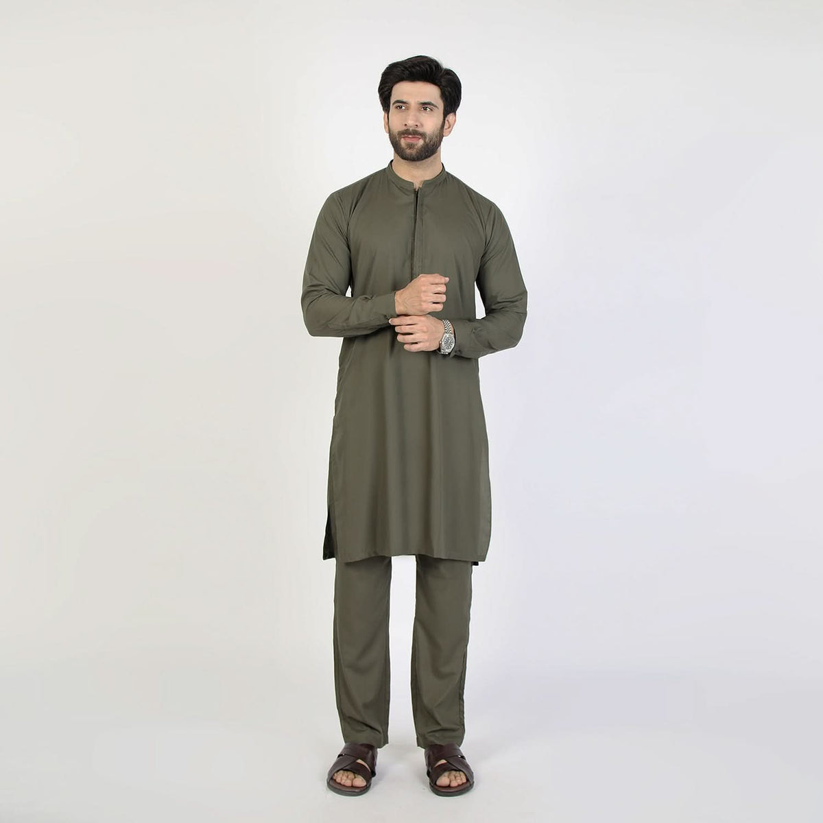 Eminent Men's Kurta Pajama Fancy Suit - Green, Men's Shalwar Kameez, Eminent, Chase Value