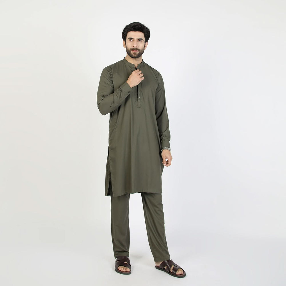 Eminent Men's Kurta Pajama Fancy Suit - Green, Men's Shalwar Kameez, Eminent, Chase Value
