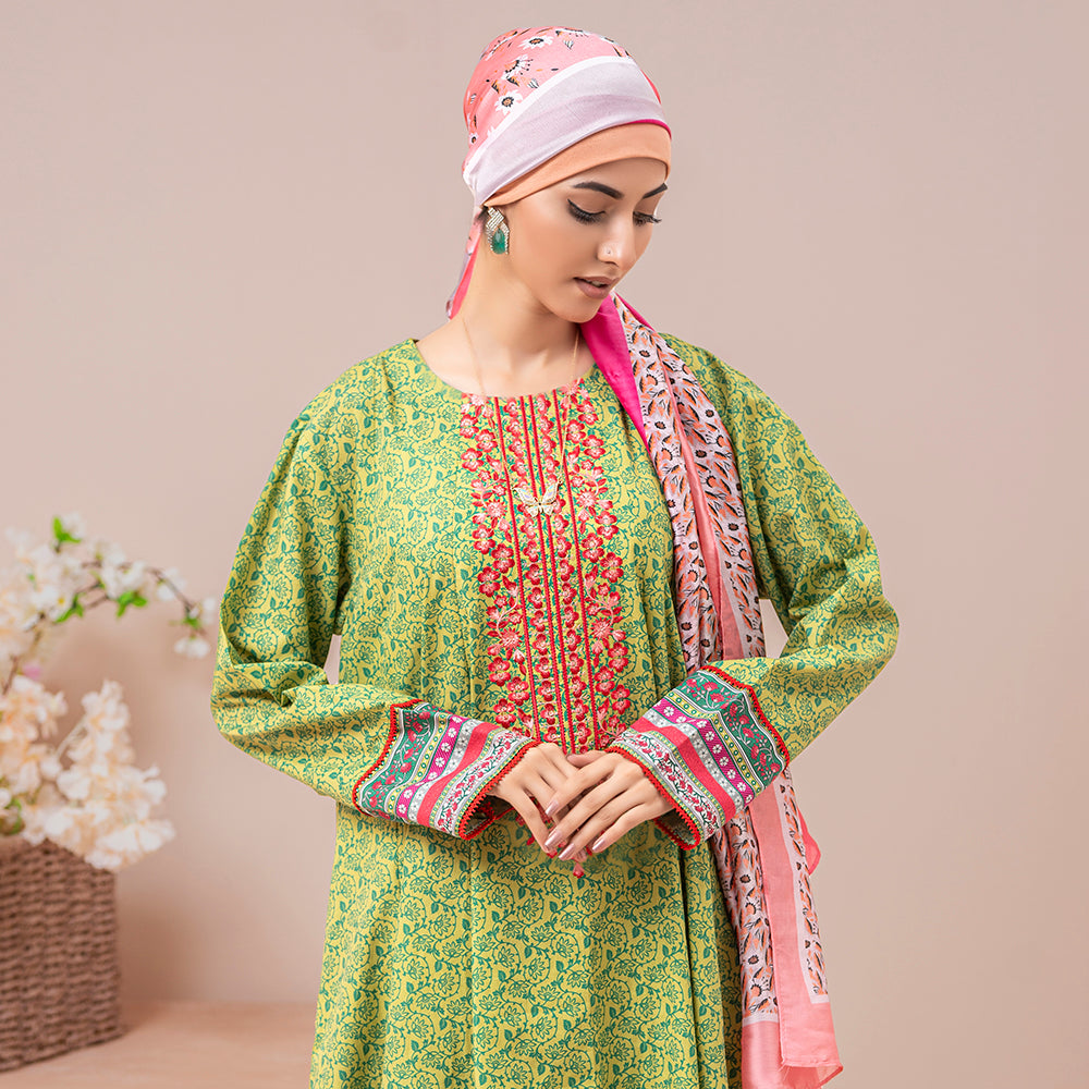 Eminent Women's Lawn Digital Printed Embroidered Unstitched 3Pcs Suit, Women, 3Pcs Shalwar Suit, Eminent, Chase Value