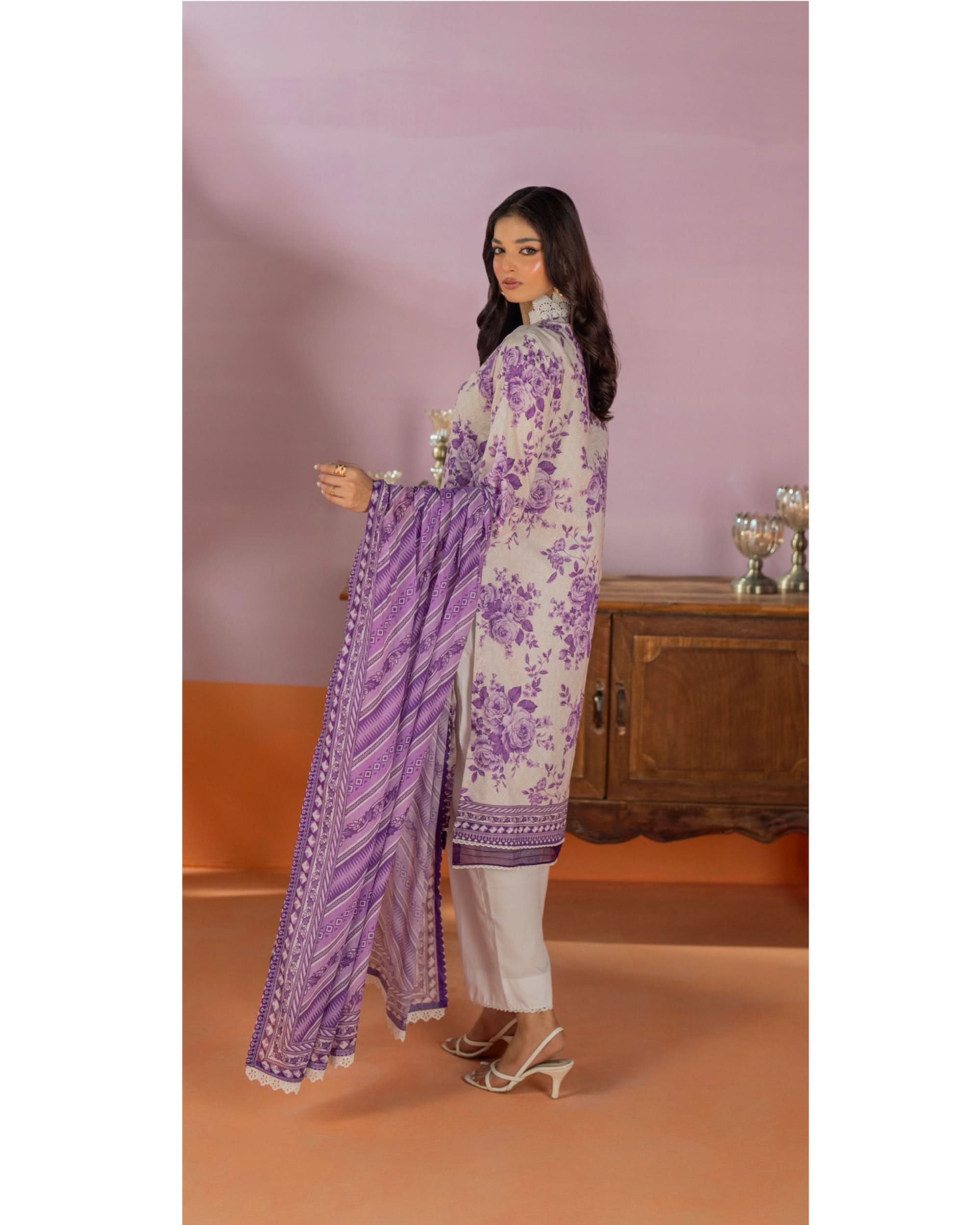 Salina Women’s 3PC Printed Suit-5, Women, 3Pcs Shalwar Suit, Chase Value, Chase Value