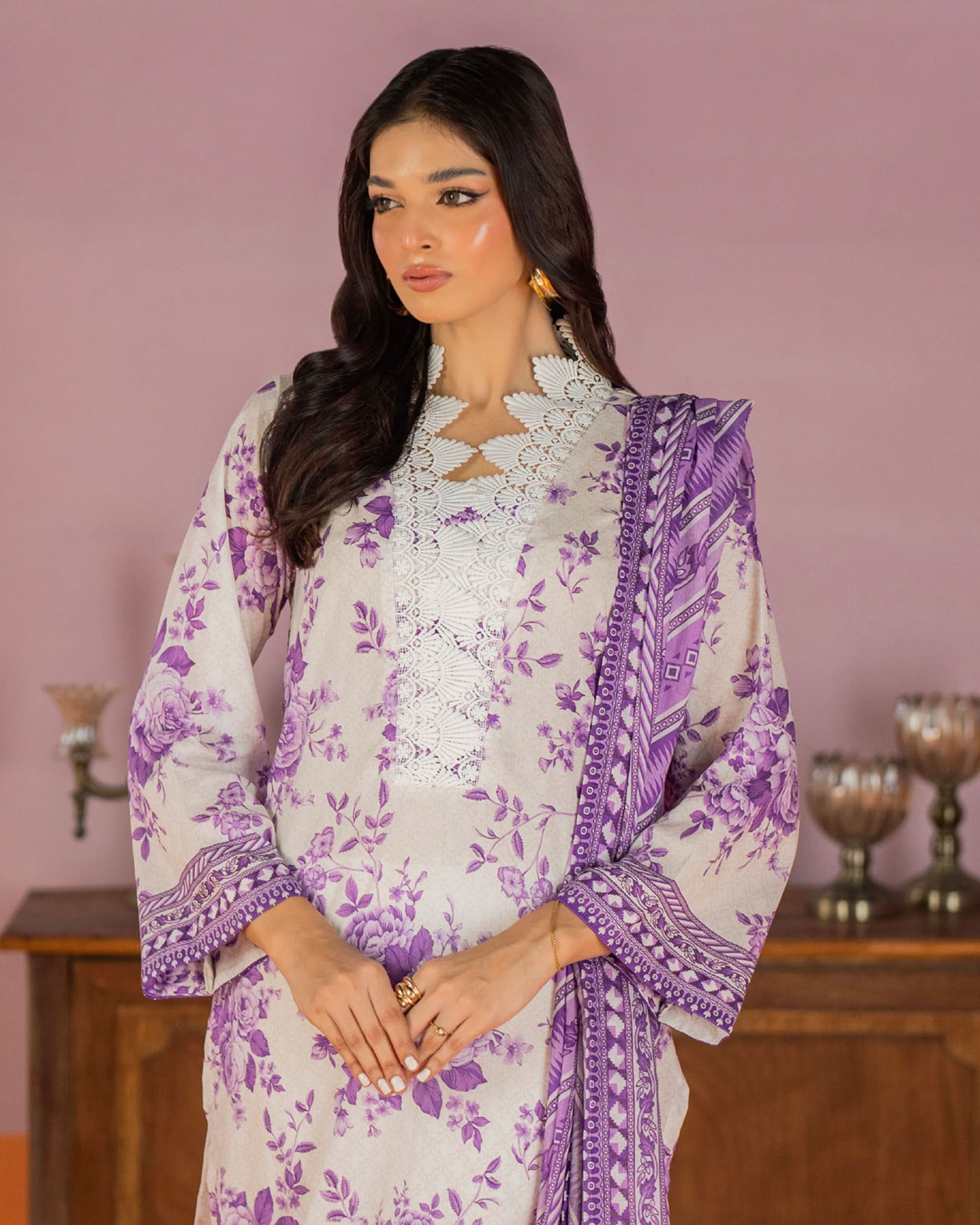 Salina Women’s 3PC Printed Suit-5, Women, 3Pcs Shalwar Suit, Chase Value, Chase Value