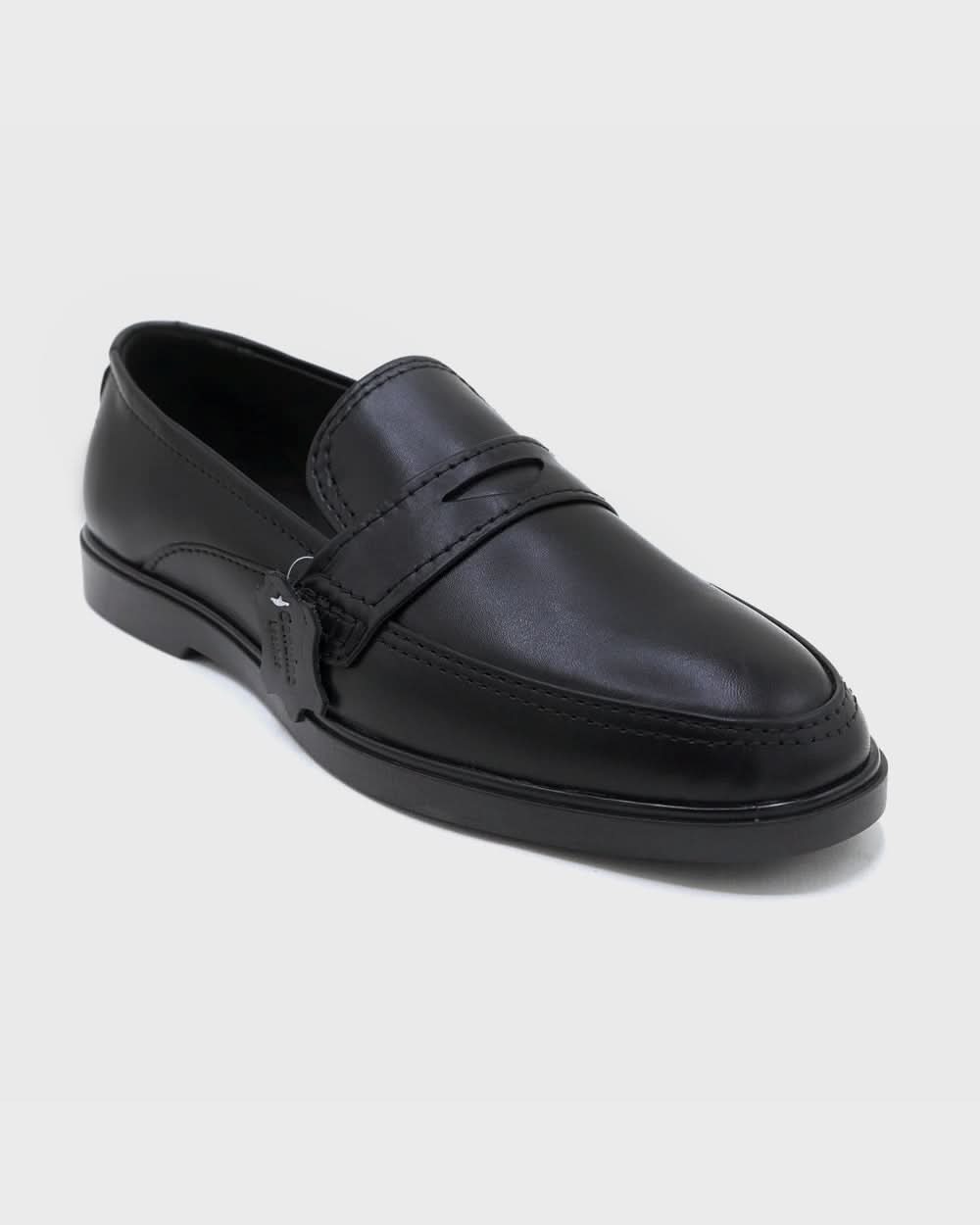 Eminent Men's Black Calf Leather Causal Loafers, Men's Casual Shoes, Eminent, Chase Value