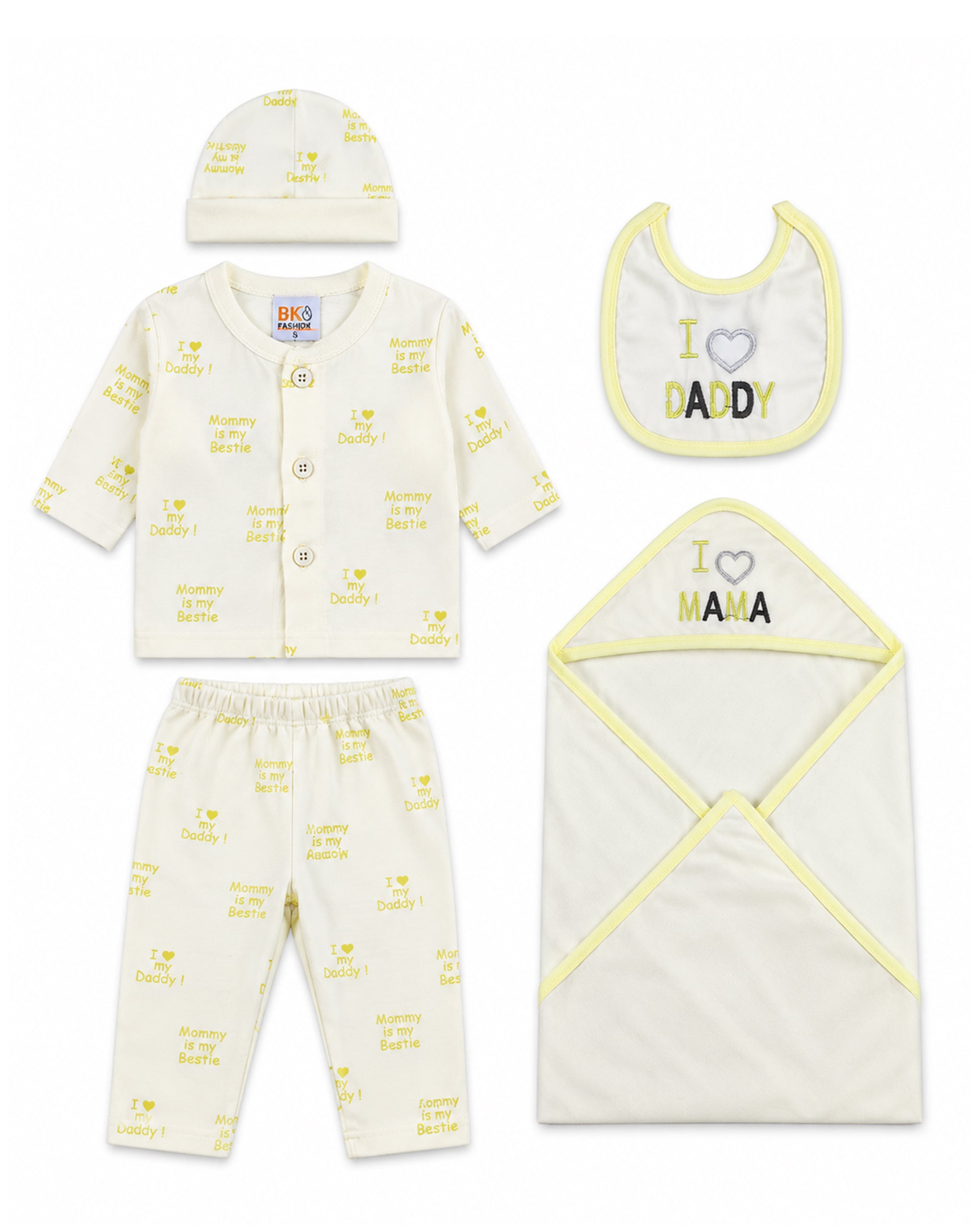 Newborn Unisex Gift Set - 5 Pcs