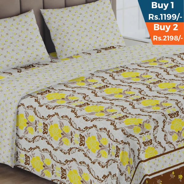 Printed Double Bed Sheet - AA14, Double Size Bed Sheet, Chase Value, Chase Value