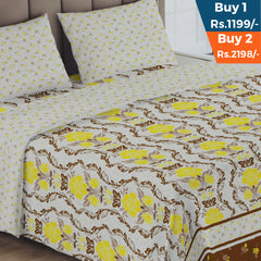 Printed Double Bed Sheet - AA14