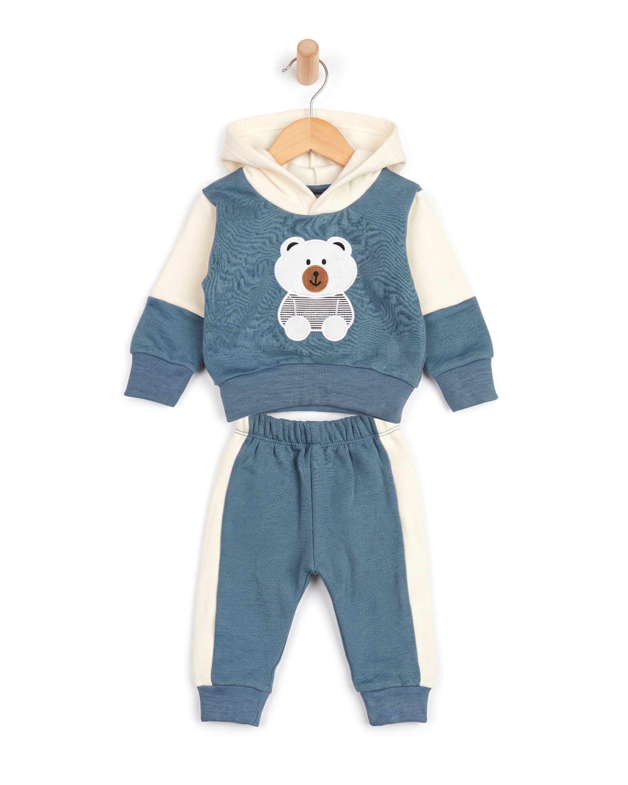 Valuables Newborn Boys Hooded Suit