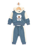 Valuables Newborn Boys Hooded Suit