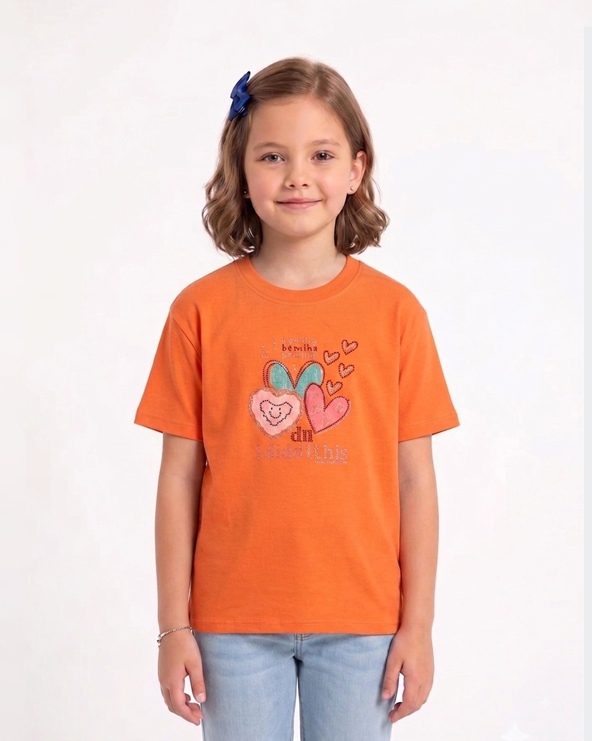 Valuables Girls' Half Sleeve Printed T-Shirt