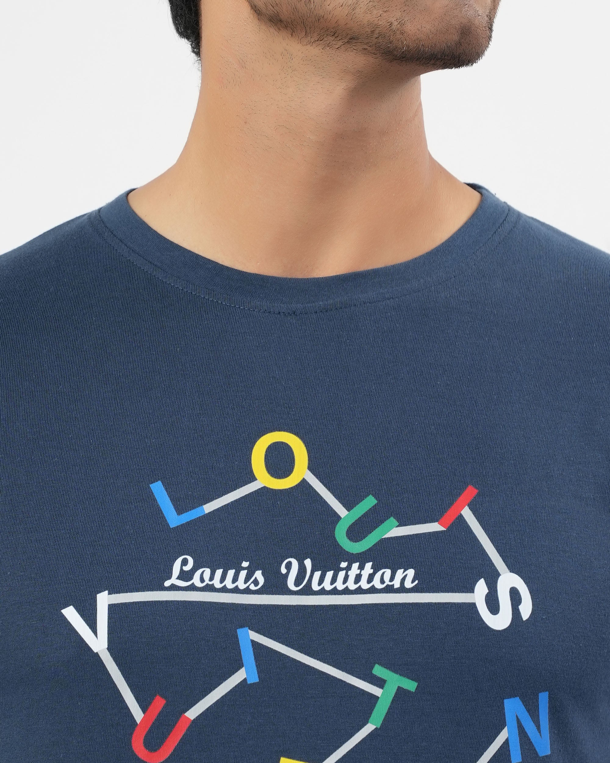 Valuables Men's Printed Half Sleeve T-Shirt - Louis Vuitton