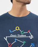 Valuables Men's Printed Half Sleeve T-Shirt - Louis Vuitton