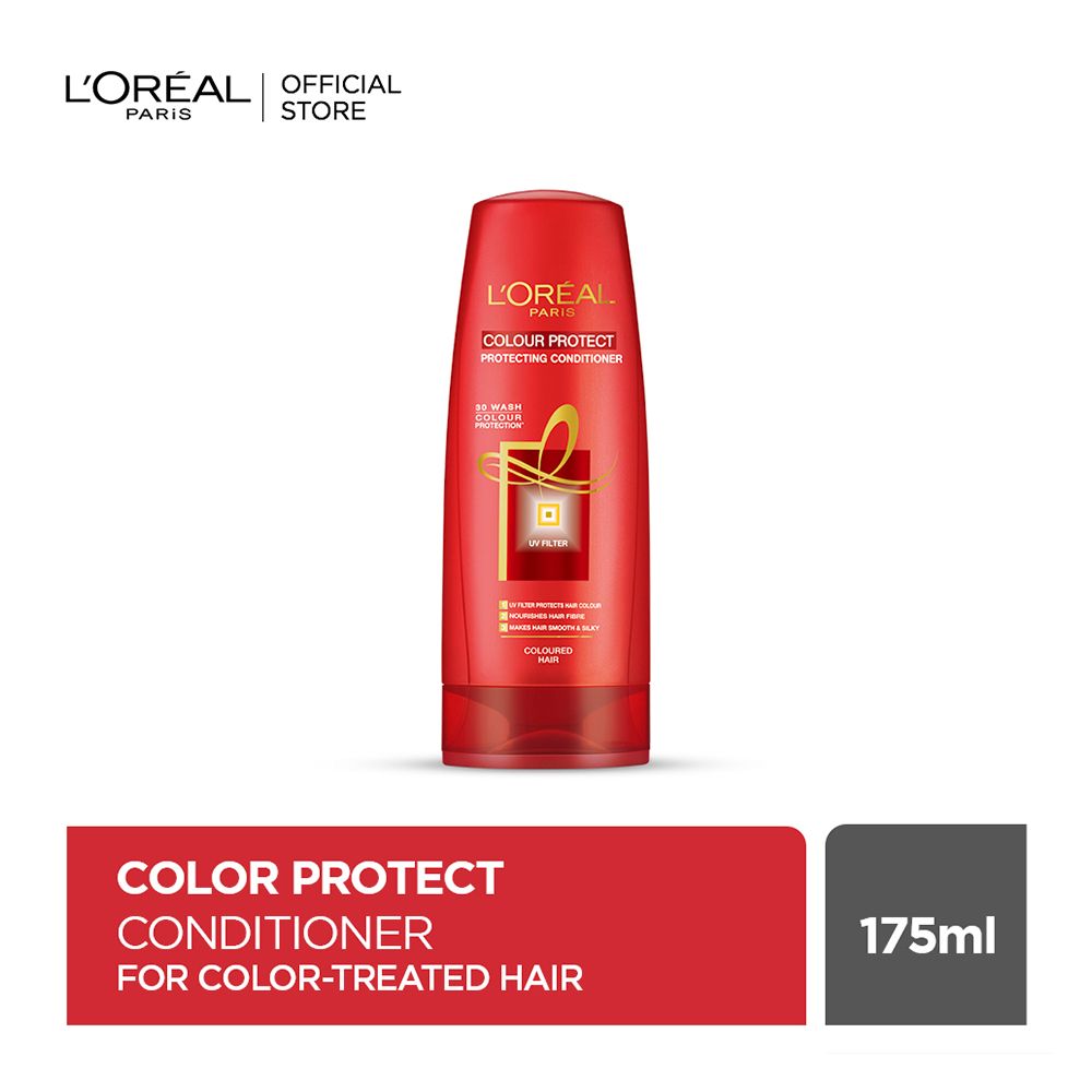 L'Oreal Paris Colour Protect Protecting Conditioner, For Coloured Hair, 175ml, Shampoo & Conditioner, Loreal, Chase Value